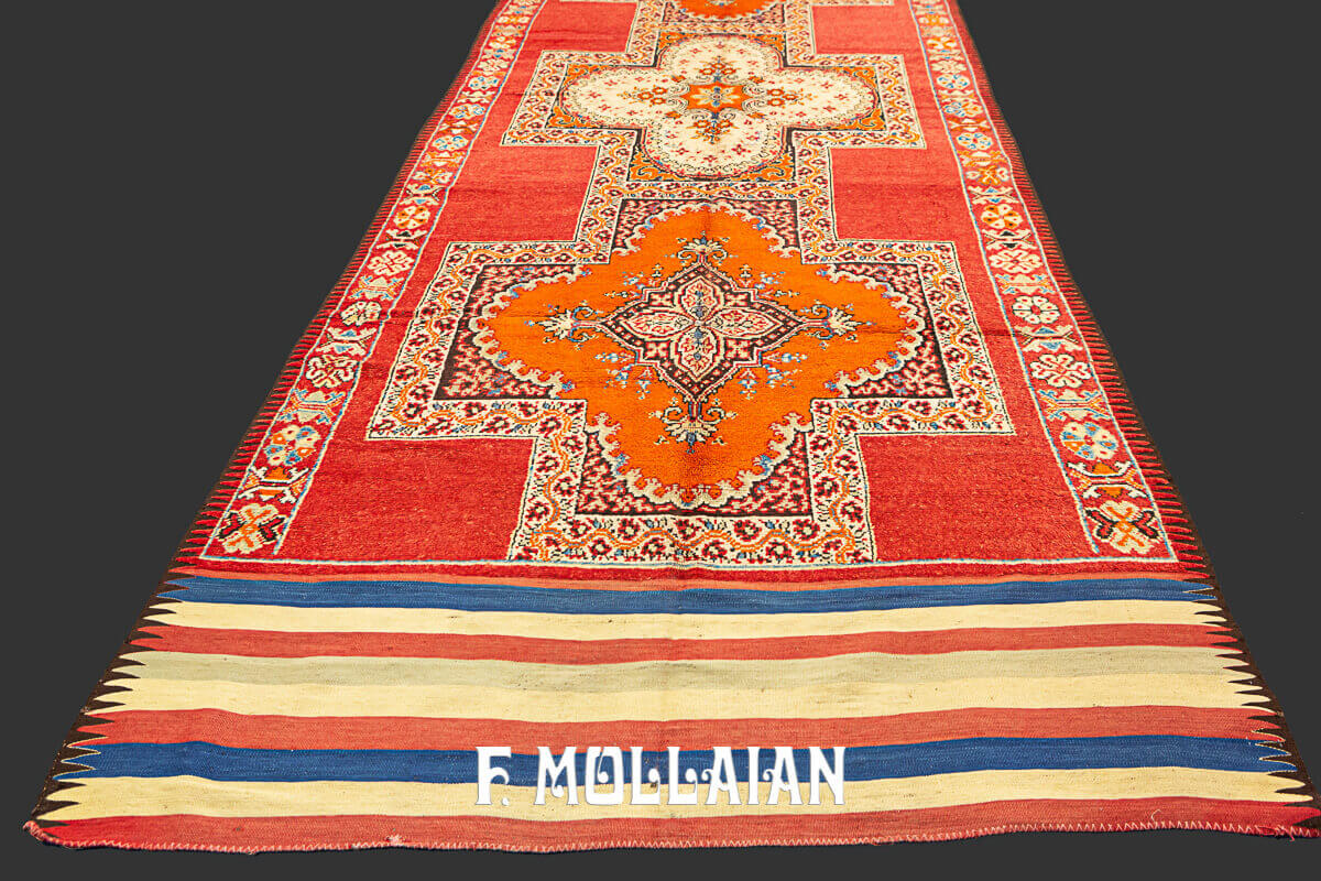 Red Field Rabbat-Marakesh Very long Gallery Size Rug n°:76602913